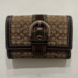 Coach Brown and Tan Wallet
